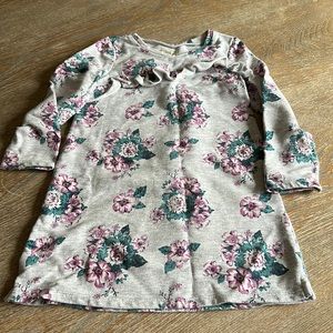 True craft dress pink floral girls sz 4t